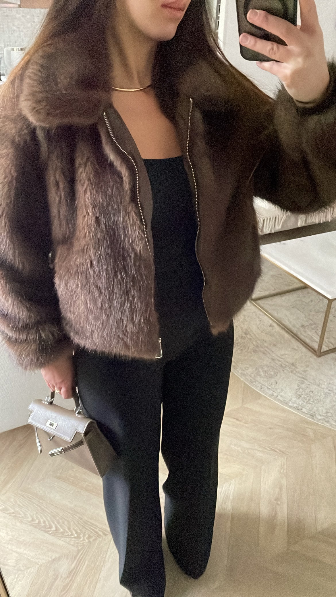 Veste fourrure vegan