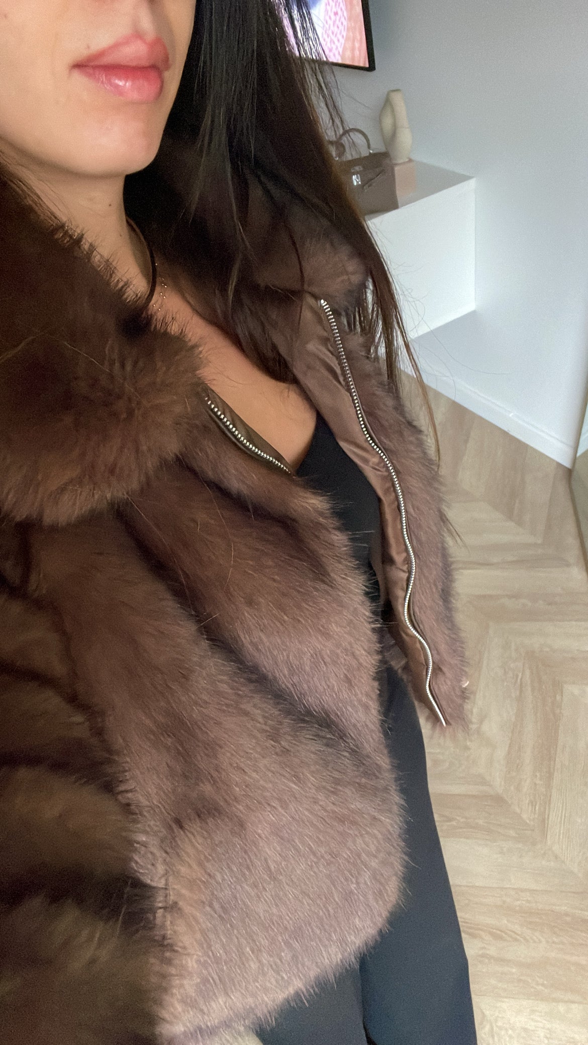 Veste fourrure vegan