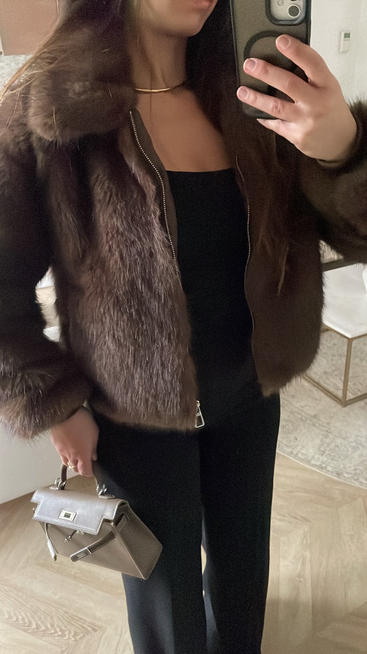Veste fourrure vegan
