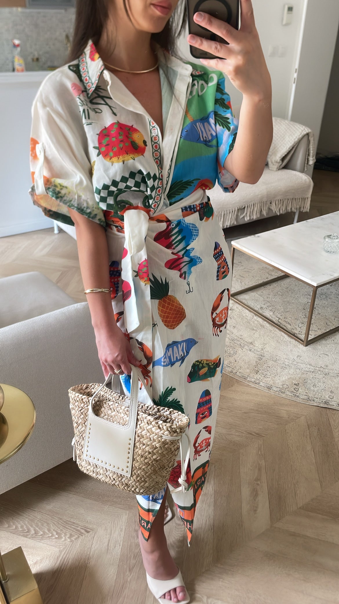 Ensemble jupe en lin