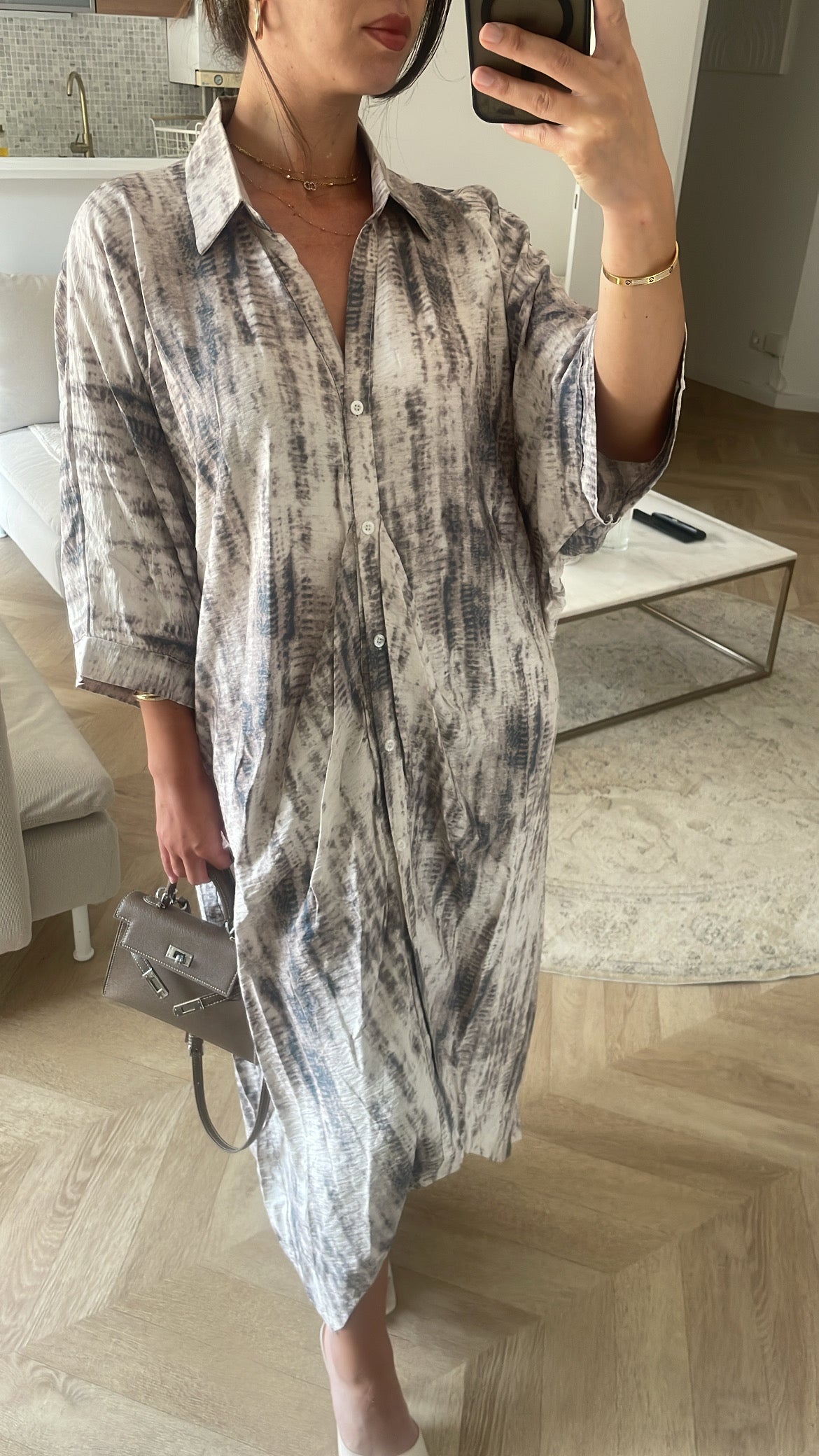 Robe chemise dégradé