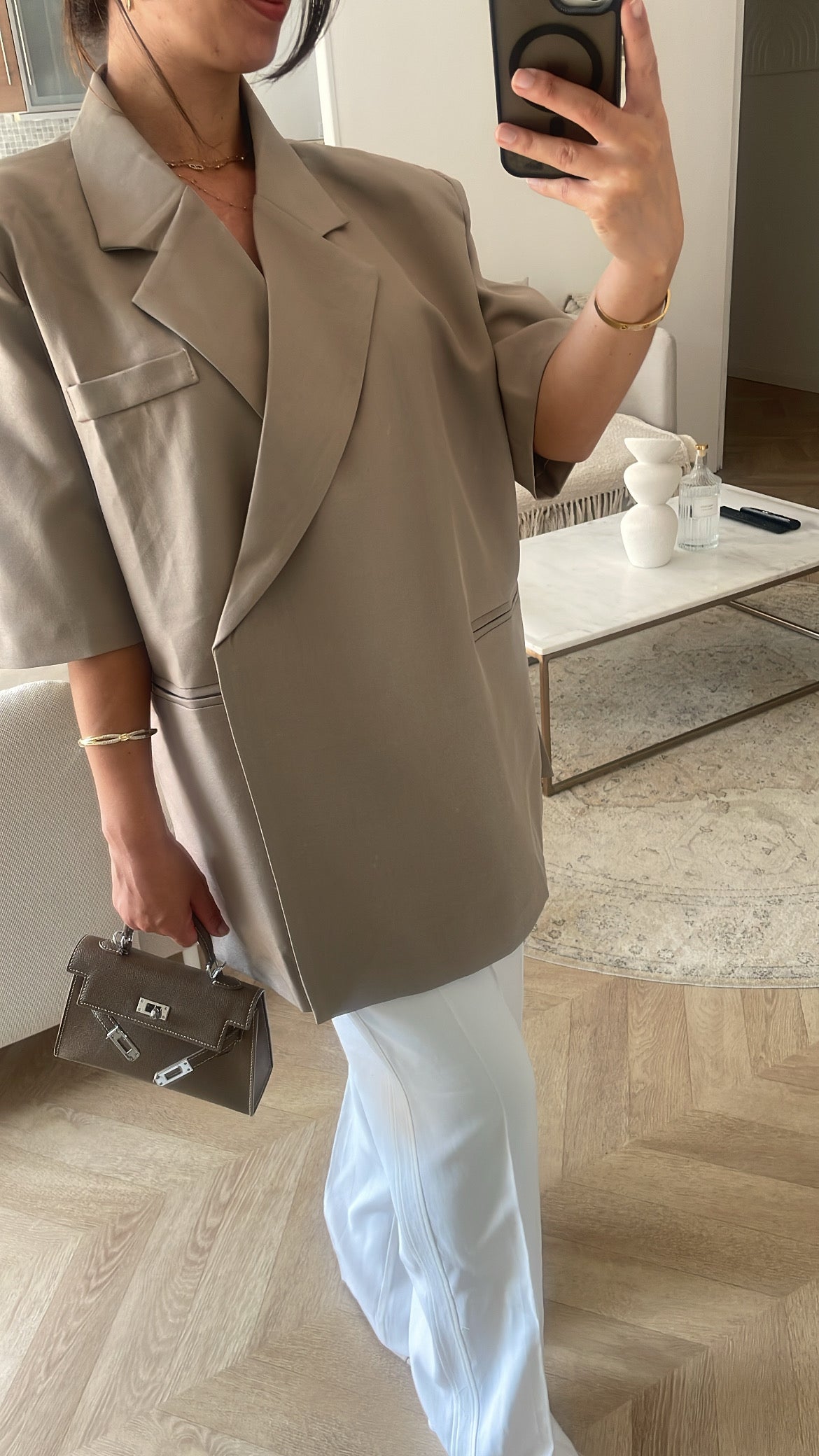 Blazer demi-manches