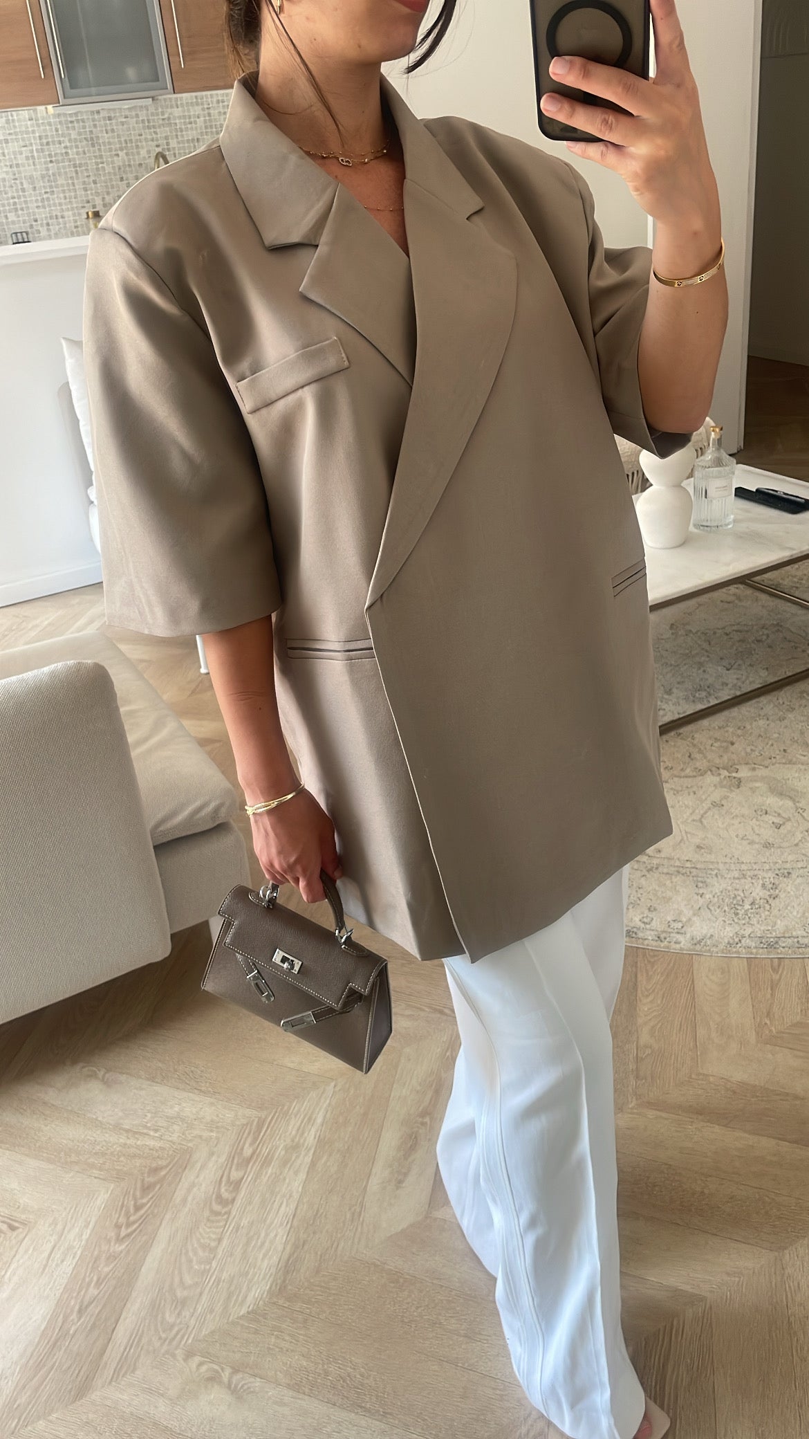 Blazer demi-manches