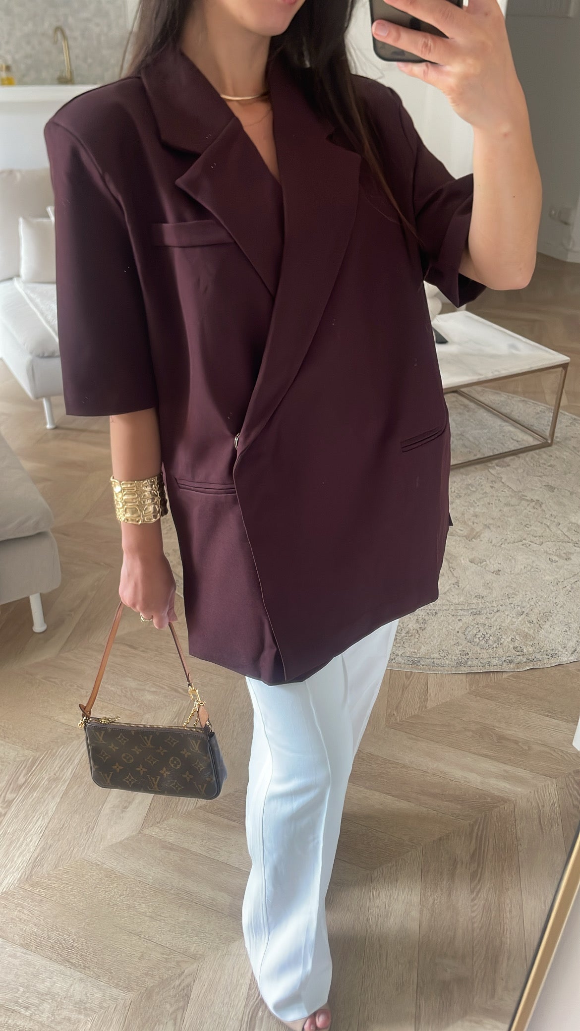 Blazer demi-manches