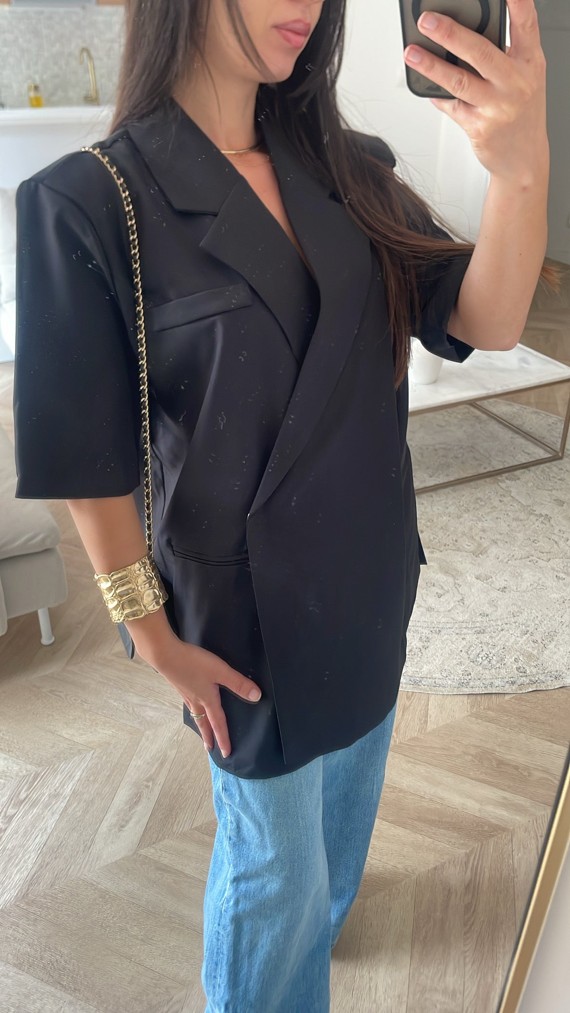 Blazer demi-manches